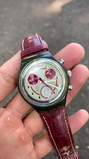 Đồng hồ Swatch Thụy Sĩ Nâu đỏ. Mua bán Đồng hồ tại Quận Tân Bình Tp Hồ Chí Minh được đăng bởi Minh Tân hình 1