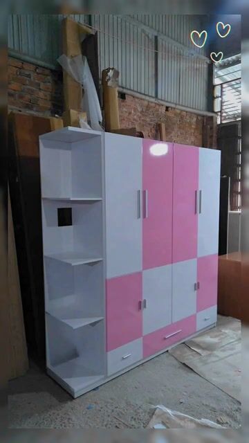Tủ quần áo 8 cánh 3 hộc màu hồng cánh sen nhựa. Mua bán Tủ, kệ gia đình tại Quận Liên Chiểu Đà Nẵng được đăng bởi Xưởng nội thất nhựa Chinhuei 490 Âu Cơ Đà Nẵng hình 1