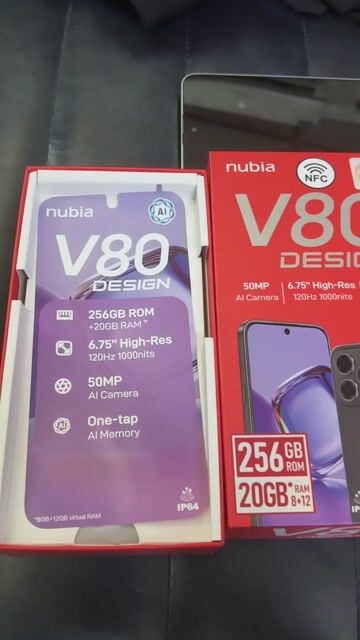 Nubia V80 Design ram20/256GB Trắng. Mua bán Điện thoại tại Quận 1 Tp Hồ Chí Minh được đăng bởi Toàn thắng sĩ mobi hình 1