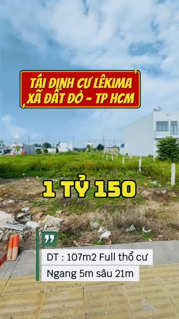 Mua bán Đất Huyện Đất Đỏ Bà Rịa - Vũng Tàu diện tích 107 m² giá 1,15 tỷ
