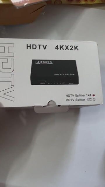 Bộ chia cổng HDMI từ 1 ra 4 HDTV Splitter hỗ trợ 2