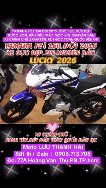 FZ i 150. ĐỜI 2015.ODO 12K.XE CỰC ĐẸP.. ZIN NGUYÊN. Mua bán Xe máy tại Quận Phú Nhuận Tp Hồ Chí Minh được đăng bởi MOTO LUU THANH HAI  77A hình 1