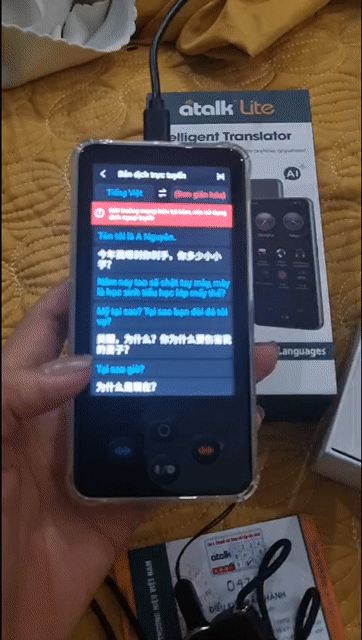 Máy phiên dịch Atalk Lite S85 Pro. Mua bán Đồ dùng văn phòng tại Huyện Bến Lức Long An được đăng bởi Huỳnh Nhạn hình 1