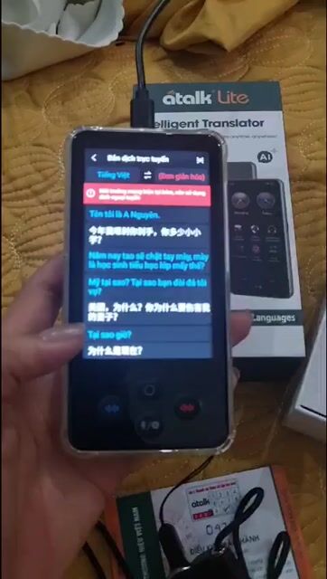 Máy phiên dịch Atalk Lite S85 Pro. Mua bán Đồ dùng văn phòng tại Huyện Bến Lức Long An được đăng bởi Huỳnh Nhạn hình 1