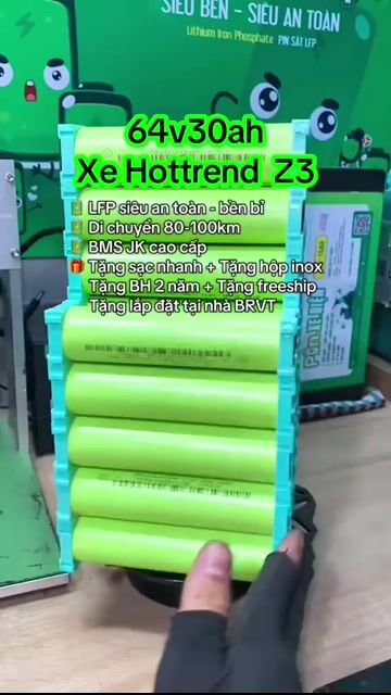 Pin xe điện LFP LifepO4 xe Hottend. Mua bán Phụ tùng xe tại Huyện Châu Đức Bà Rịa - Vũng Tàu được đăng bởi Vạc Pin Xe Điện hình 1