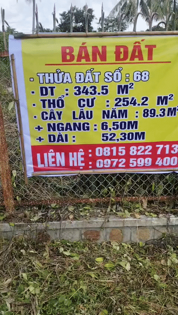 Mua bán Đất Huyện Tịnh Biên An Giang diện tích 343.5 m² giá 2,25 tỷ