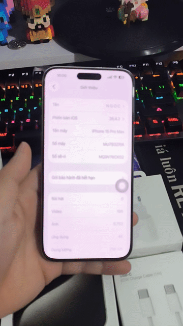 iPhone 15 Pro Max 256GB Xám Mới 99%. Mua bán Điện thoại tại Thị xã Từ Sơn Bắc Ninh được đăng bởi Nguyễn Đức Nam hình 1