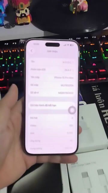iPhone 15 Pro Max 256GB Xám Mới 99%. Mua bán Điện thoại tại Thị xã Từ Sơn Bắc Ninh được đăng bởi Nguyễn Đức Nam hình 1