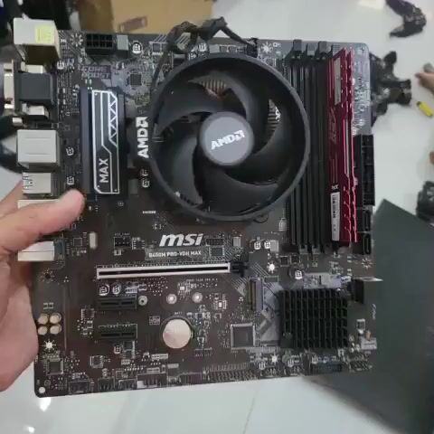 combo B450 Ryzen 3 4100 4 nhân 8 luồng ram 8gb