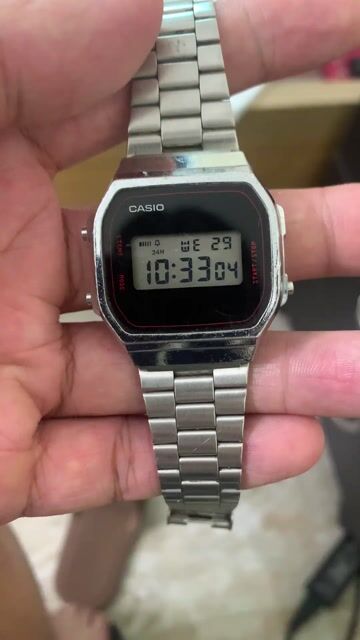 Đồng hồ đeo tay Casio Kim loại Bạc. Mua bán Đồng hồ tại Huyện Quốc Oai Hà Nội được đăng bởi duc anh hình 1