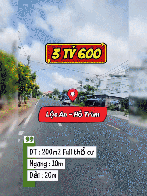 Mua bán Đất Huyện Đất Đỏ Bà Rịa - Vũng Tàu diện tích 200 m² giá 3,6 tỷ