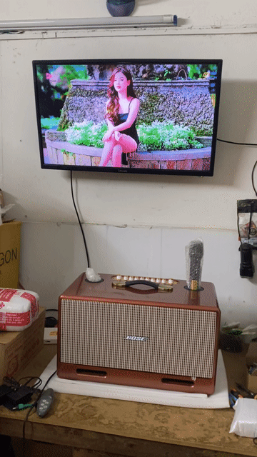 Loa karaoke xách tay Bass 20cm PU kim tuyến. Mua bán Tivi, Âm thanh tại Quận Ninh Kiều Cần Thơ được đăng bởi DTD hình 1