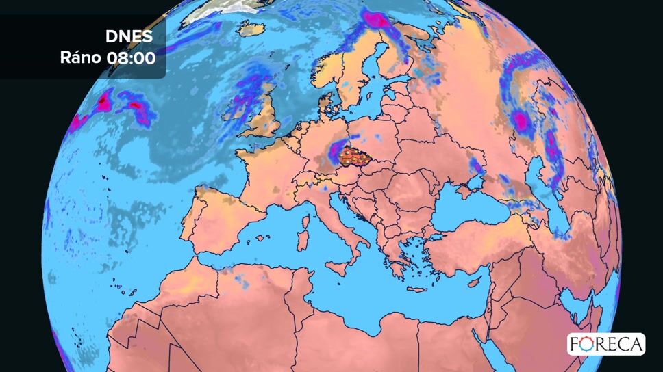 Předpověď počasí pro Českou republiku