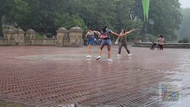 Park workout scenes in athletic wear, clothed