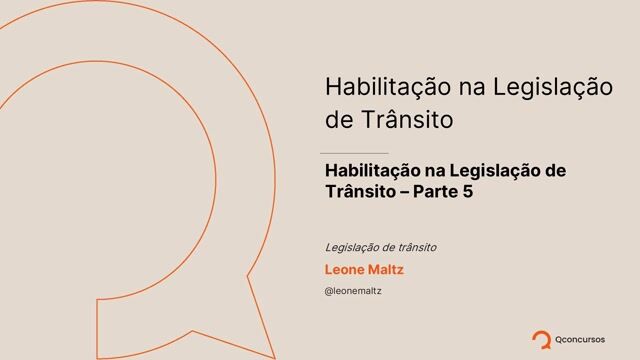 Legislação de Trânsito