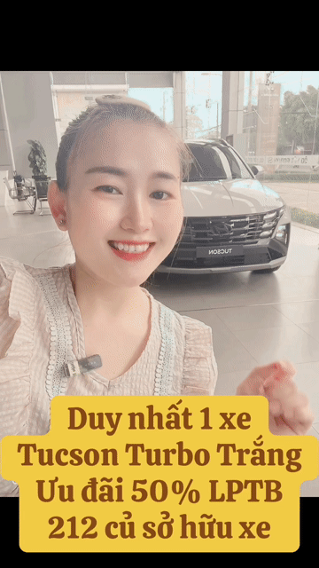 Tucson Turbo Trắng Chỉ 1 Xe *** 50% LPTB. Mua bán Ô tô tại Huyện Châu Thành Sóc Trăng được đăng bởi Ms Vân Hyundai Cần Thơ  hình 1