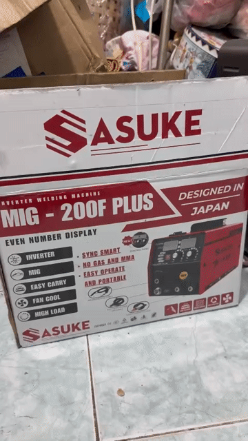 Máy hàn mini SASUKE Mig-200F Plus Đỏ Đã sử dụng. Mua bán Đồ chuyên dụng, Giống nuôi trồng tại Thành phố Thủ Đức Tp Hồ Chí Minh được đăng bởi NGUYEN DIEN hình 1
