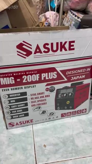 Máy hàn mini SASUKE Mig-200F Plus Đỏ Đã sử dụng. Mua bán Đồ chuyên dụng, Giống nuôi trồng tại Thành phố Thủ Đức Tp Hồ Chí Minh được đăng bởi NGUYEN DIEN hình 1
