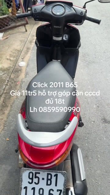 Honda Click 2011  B95GÓP CẦN CCCD ĐỦ 18t TRẢ 0₫. Mua bán Xe máy tại Quận Ninh Kiều Cần Thơ được đăng bởi XE MÁY HOÀNG YẾN hình 1