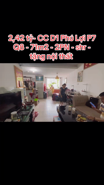 Mua bán Căn hộ Chung cư Khu dân cư Phú Lợi Quận 8 Tp Hồ Chí Minh diện tích 71 m² giá 2,42 tỷ