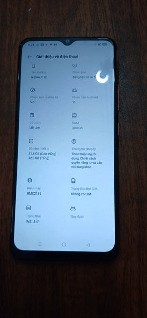 Realme C12 32GB Đỏ. Mua bán Điện thoại tại Huyện Đông Anh Hà Nội được đăng bởi A Trung hình 1