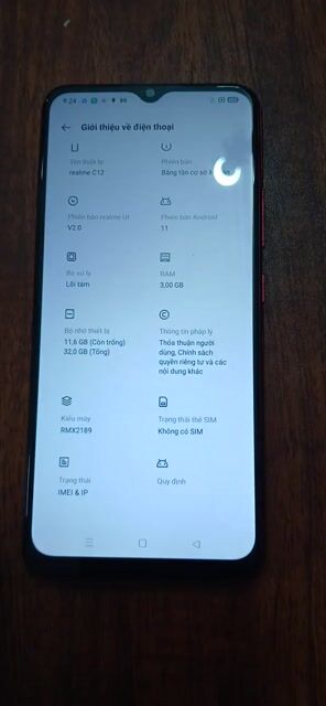 Realme C12 32GB Đỏ. Mua bán Điện thoại tại Huyện Đông Anh Hà Nội được đăng bởi A Trung hình 1