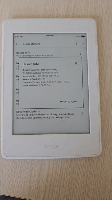 Máy đọc sách Kindle Paperwhite 3 4GB Trắng đẹp. Mua bán Máy tính bảng tại Thành phố Thủ Đức Tp Hồ Chí Minh được đăng bởi Phương Anh hình 1