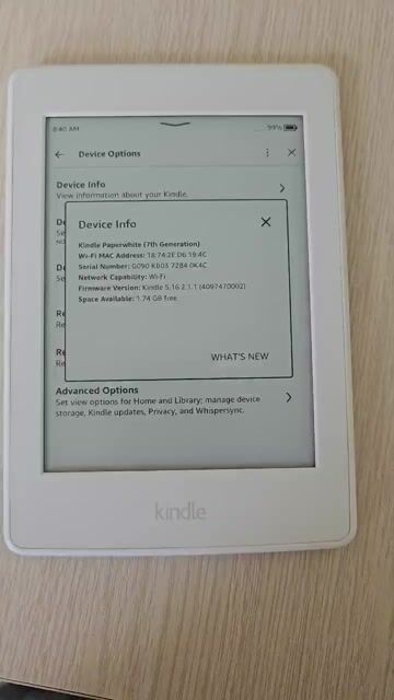 Máy đọc sách Kindle Paperwhite 3 4GB Trắng đẹp. Mua bán Máy tính bảng tại Thành phố Thủ Đức Tp Hồ Chí Minh được đăng bởi Phương Anh hình 1