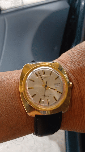 Đồng hồ Timex Nam Bọc vàng Tự động 38mm. Mua bán Đồng hồ tại Thành phố Long Xuyên An Giang được đăng bởi Long Xuyên  hình 1