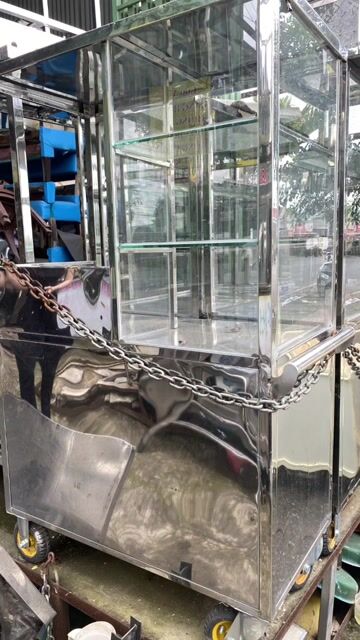 Xe đẩy bán hàng Inox 1m65x1m2. Mua bán Đồ chuyên dụng, Giống nuôi trồng tại Huyện Đức Trọng Lâm Đồng được đăng bởi Tranhao hình 1
