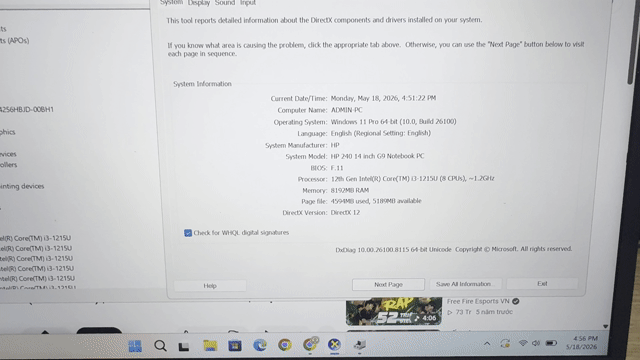 HP 240 G9 i3 12th 8GB/256GB 14 inch. Mua bán Laptop tại Quận Đống Đa Hà Nội được đăng bởi thắng mobile mua bán điện thoại hình 1