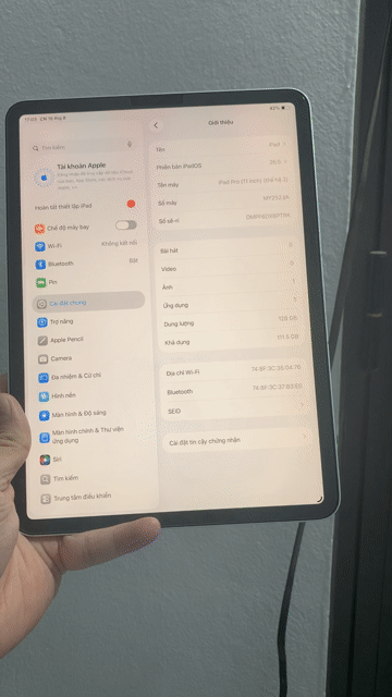 Apple iPad Pro 11 2020 Wifi Bạc. Mua bán Máy tính bảng tại Thị xã Từ Sơn Bắc Ninh được đăng bởi Ngô Thịnh hình 1