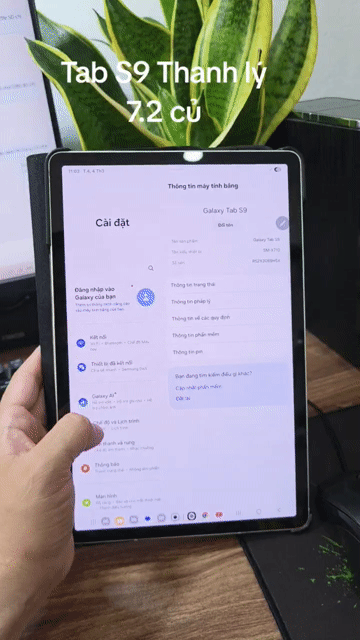 Samsung Galaxy Tab S9 thanh lý Zin nguyên cây. Mua bán Máy tính bảng tại Quận Hà Đông Hà Nội được đăng bởi Shop Điện Thoại Cũ Zin hình 1