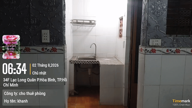 Cho thuê Phòng trọ Quận 11 Tp Hồ Chí Minh diện tích 12 m² giá 2 triệu/tháng