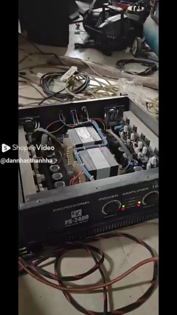 Cục đẩy EV PS-2400 2 kênh 1200W x 2 Đen. Mua bán Tivi, Âm thanh tại Thành phố Biên Hòa Đồng Nai được đăng bởi Victor Cường hình 1