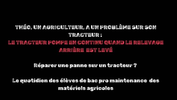 La panne du tracteur de Théo !