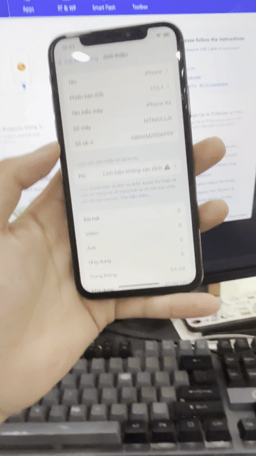 iPhone Xs 64GB Đen Quốc tế Màu Đen. Mua bán Điện thoại tại Thành phố Long Xuyên An Giang được đăng bởi NND hình 1