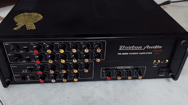 Amply karaoke Boston Audio PA 999II Đen Zin . Mua bán Tivi, Âm thanh tại undefined undefined được đăng bởi Le va loa amply bãi hình 1