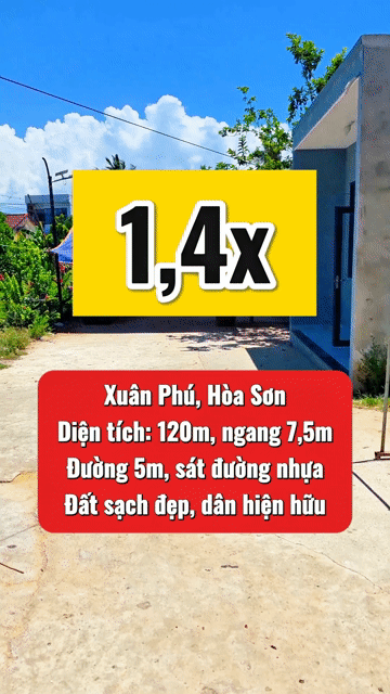 Mua bán Đất Huyện Hòa Vang Đà Nẵng diện tích 120 m² giá 1,4 tỷ