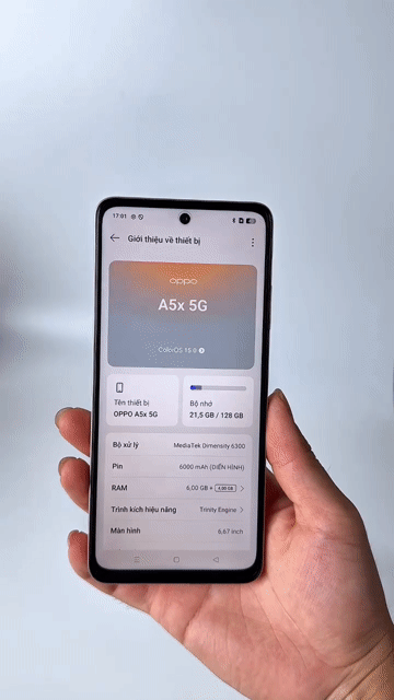 ĐIỆN THOẠI OPPO A5X 5G +PIN 6000MAH, SẠC 45W+120HZ. Mua bán Điện thoại tại Quận Gò Vấp Tp Hồ Chí Minh được đăng bởi T MOBILE 2010 hình 1