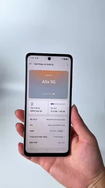 ĐIỆN THOẠI OPPO A5X 5G +PIN 6000MAH, SẠC 45W+120HZ. Mua bán Điện thoại tại Quận Gò Vấp Tp Hồ Chí Minh được đăng bởi T MOBILE 2010 hình 1