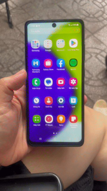 Samsung Galaxy A52 4G Xanh Đã sử dụng. Mua bán Điện thoại tại Thành phố Châu Đốc An Giang được đăng bởi Quỳnh Như Lê hình 1