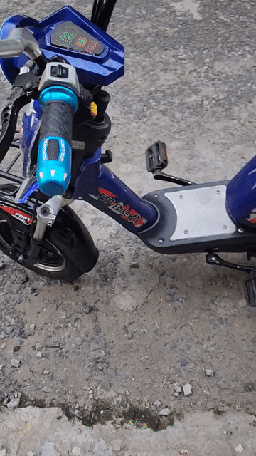Xe đạp điện xanh dương. Mua bán Xe đạp tại Thành phố Long Xuyên An Giang được đăng bởi Hàng cũ thanh lý hình 1