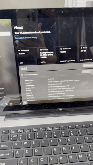 Sony Vaio i7 16GB/512GB Đã sử dụng. Mua bán Laptop tại Huyện Hóc Môn Tp Hồ Chí Minh được đăng bởi LEVI hình 1