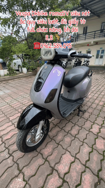 Xe máy điện Dkbike Vespa đèn vuông đủ giấy tờ. Mua bán Xe máy tại Quận Bắc Từ Liêm Hà Nội được đăng bởi Xe điện Bình Phương hình 1