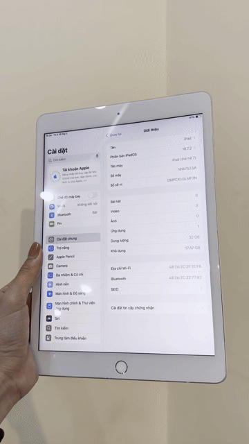 Apple iPad Gen 7 32GB Bạc. Mua bán Máy tính bảng tại Quận Hoàng Mai Hà Nội được đăng bởi Ly Ly hình 1