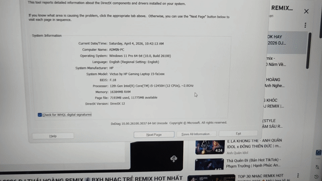 HP Victus 15 i5-12450H 16GB/512GB. Mua bán Laptop tại Quận Đống Đa Hà Nội được đăng bởi thắng mobile mua bán điện thoại hình 1
