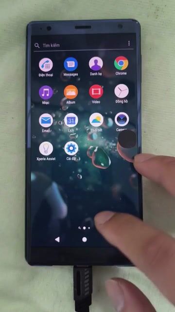Sony XZ2 Xanh Hư pin, đốm mực. Mua bán Điện thoại tại Quận Ninh Kiều Cần Thơ được đăng bởi Phú hình 1