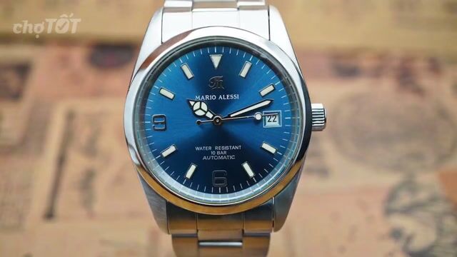 Đồng Hồ Mario Alessi Nam Xanh Sunburst Automatic. Mua bán Đồng hồ tại Quận 3 Tp Hồ Chí Minh được đăng bởi Đồng Hồ Nội Địa Nhật hình 1