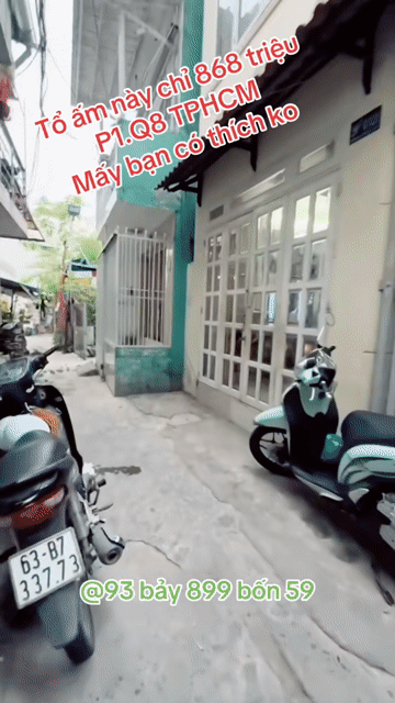Mua bán Nhà ở Quận 8 Tp Hồ Chí Minh diện tích 12 m² giá 860 triệu